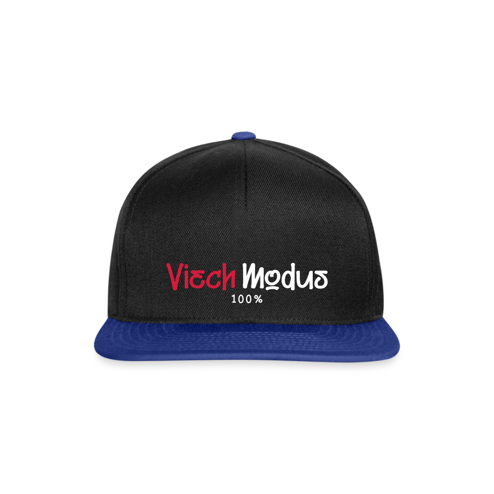 Viech Modus 100% - Snapback Cap - Schwarz/Königsblau