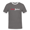 Viech Modus 100% - Männer Ringer T-Shirt - Dunkelgrau/Weiß