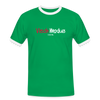 Viech Modus 100% - Männer Ringer T-Shirt - Kelly Green/Weiß