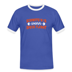 Schwitz'n is wenn Speck flennt - Männer Ringer T-Shirt