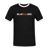 Bin uff Bier-Diät! (schon 3 Tage valorn) - Männer Ringer T-Shirt - Schwarz/Weiß