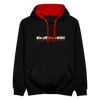 Bin uff Bier-Diät! (schon 3 Tage valorn) - Kontrast Hoodie - Schwarz/Rot
