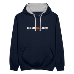 Bin uff Bier-Diät! (schon 3 Tage valorn) - Kontrast-Hoodie | Berlin