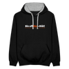 Bin uff Bier-Diät! (schon 3 Tage valorn) - Kontrast Hoodie - Schwarz/Grau meliert