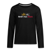 Lach ick, denkt man Böses - Teenager Langarmshirt - Schwarz