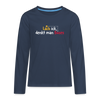 Lach ick, denkt man Böses - Teenager Langarmshirt - Navy