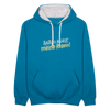 Mein Kiez, meine Regeln! - Kontrast Hoodie - Pfauenblau/Grau meliert