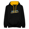 Mein Kiez, meine Regeln! - Kontrast Hoodie - Schwarz/Gold