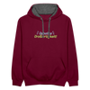 Jeballte Jroßartigkeit! - Kontrast Hoodie - Weinrot/Anthrazit