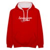 Spreewasser im Blut - Kontrast Hoodie - Rot/Weiß