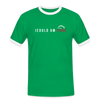 Jeduld am Ende - Männer Ringer T-Shirt - Kelly Green/Weiß