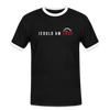 Jeduld am Ende - Männer Ringer T-Shirt - Schwarz/Weiß