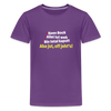 aba jut, uff jeht's! - Teenager Premium T-Shirt - Lila