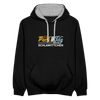 Pack' den Tag beim Schlawittchen - Kontrast Hoodie - Schwarz/Grau meliert