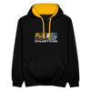Pack' den Tag beim Schlawittchen - Kontrast Hoodie - Schwarz/Gold