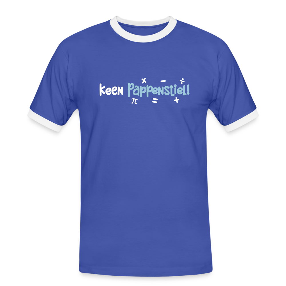 keen Pappenstiel! - Männer Ringer T-Shirt - Blau/Weiß