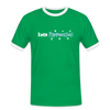 keen Pappenstiel! - Männer Ringer T-Shirt - Kelly Green/Weiß