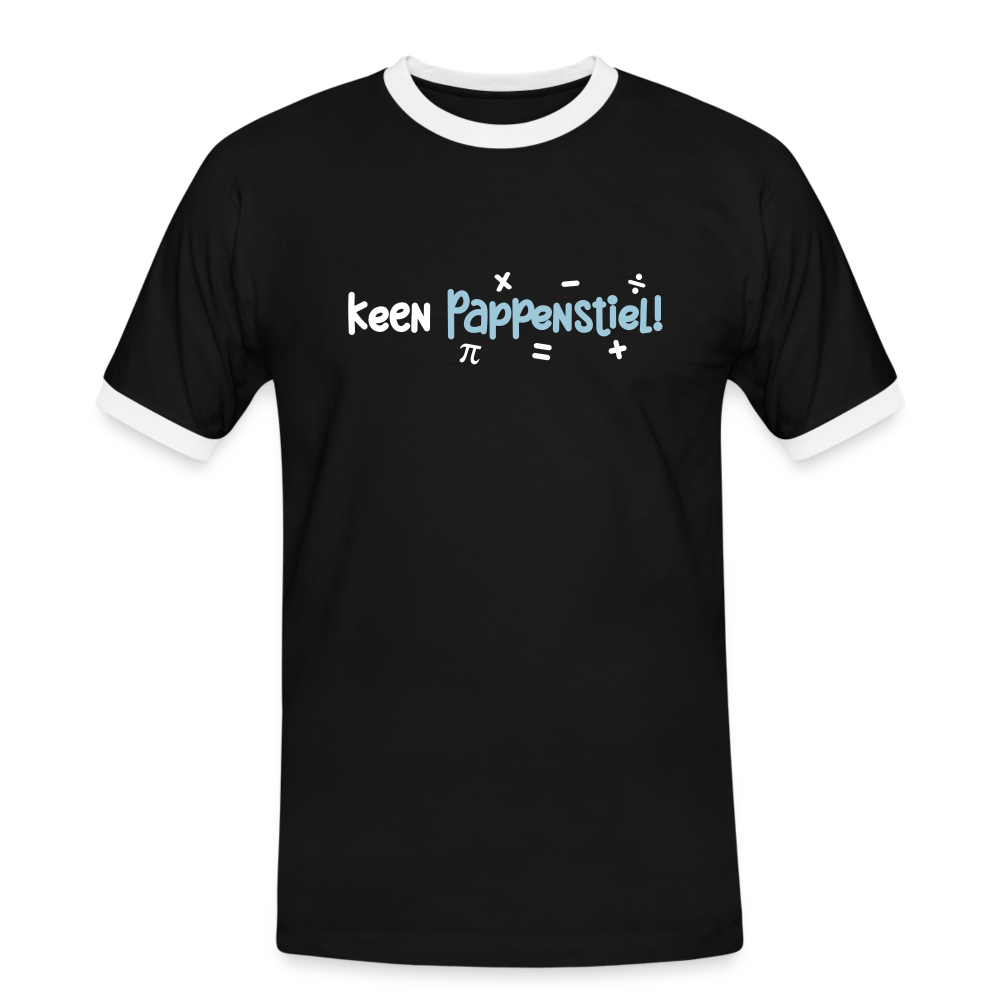 keen Pappenstiel! - Männer Ringer T-Shirt - Schwarz/Weiß