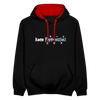 keen Pappenstiel! - Kontrast Hoodie - Schwarz/Rot