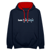 keen Pappenstiel! - Kontrast Hoodie - Navy/Rot