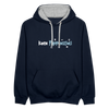 keen Pappenstiel! - Kontrast Hoodie - Navy/Grau meliert