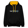 keen Pappenstiel! - Kontrast Hoodie - Schwarz/Gold