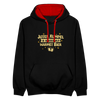Juter Kumpel ist besser als warmet Bier - Kontrast Hoodie - Schwarz/Rot