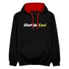 Alter! Wie Käse! - Kontrast Hoodie - Schwarz/Rot