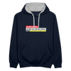 Eilmeldung: Is mir Schnurz Piepe! - Kontrast Hoodie - Navy/Grau meliert