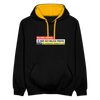 Eilmeldung: Is mir Schnurz Piepe! - Kontrast Hoodie - Schwarz/Gold