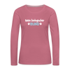 Mein biologischer Hund. - Frauen Premium Langarmshirt - Malve