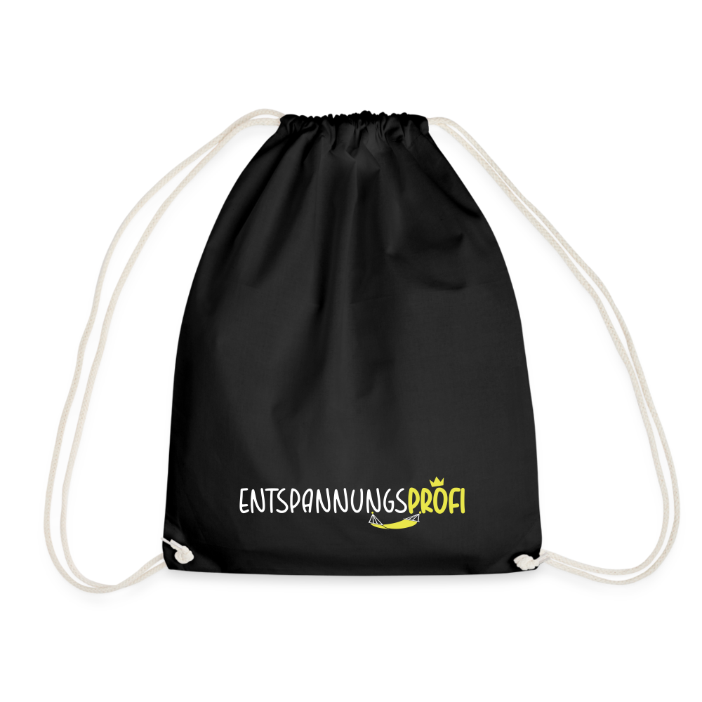 Entspannungsprofi - Turnbeutel - Schwarz
