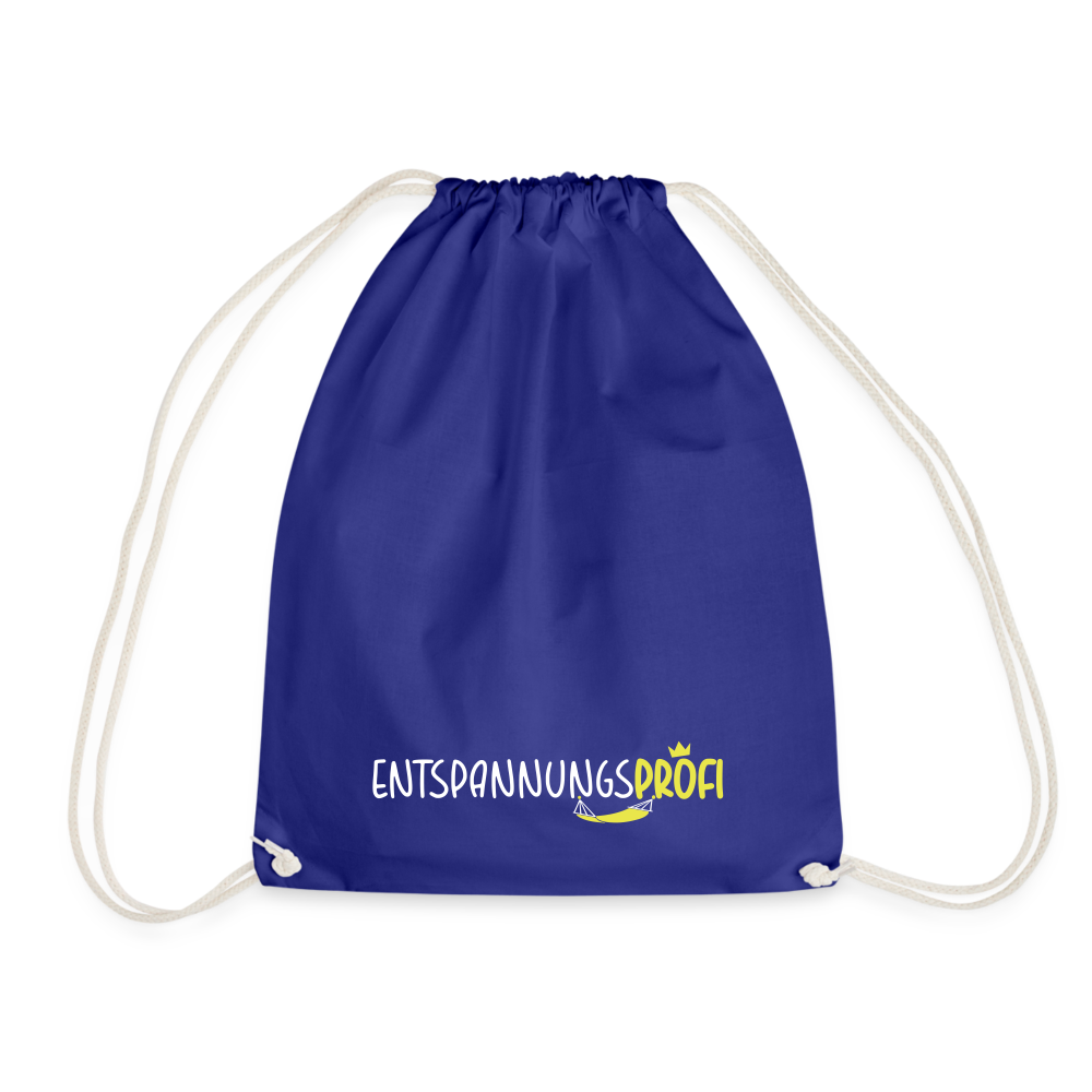 Entspannungsprofi - Turnbeutel - Königsblau
