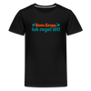 Keene Sorge, ick regel dit! - Teenager Premium T-Shirt - Schwarz