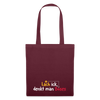 Lach ick, denkt man Böses - Stoffbeutel - Burgunderrot