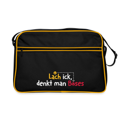 Lach ick, denkt man Böses - Retro Tasche