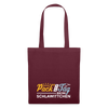 Pack' den Tag beim Schlawittchen - Stoffbeutel - Burgunderrot
