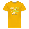 Hab 'ne Lösung, aba did Problem jefällt mir. - Teenager Premium T-Shirt - Sonnengelb