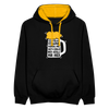 Ick kieke, staune, wunda mir, wie'n kühles Bier jefällt mir hier - Kontrast Hoodie - Schwarz/Gold