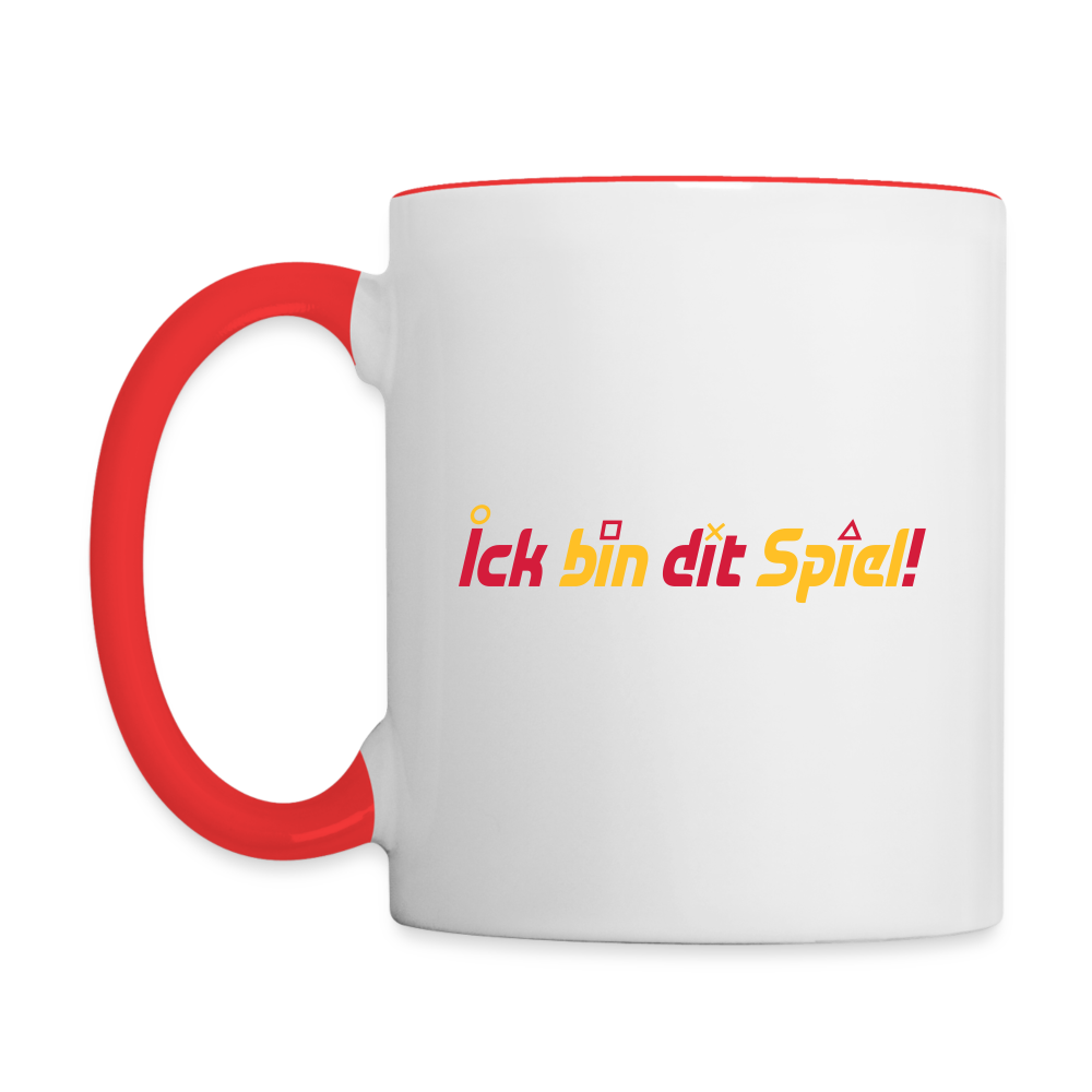 Ick bin dit Spiel! - Tasse zweifarbig