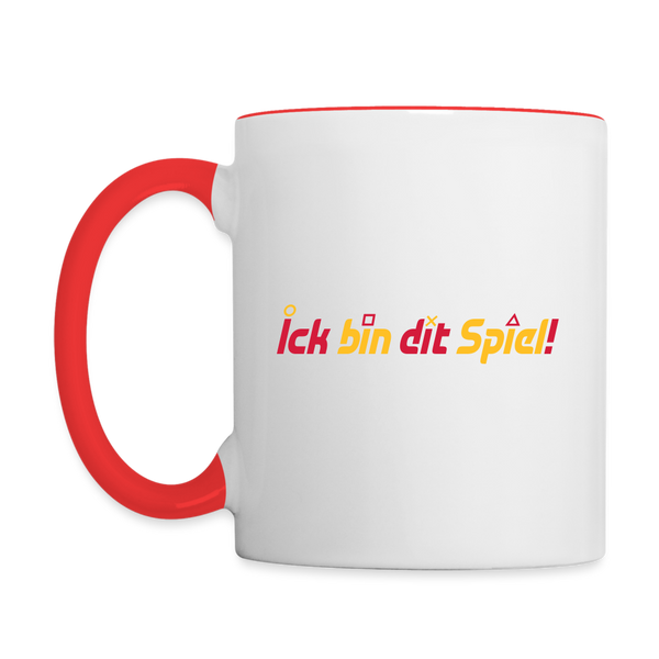 Ick bin dit Spiel! - Tasse zweifarbig