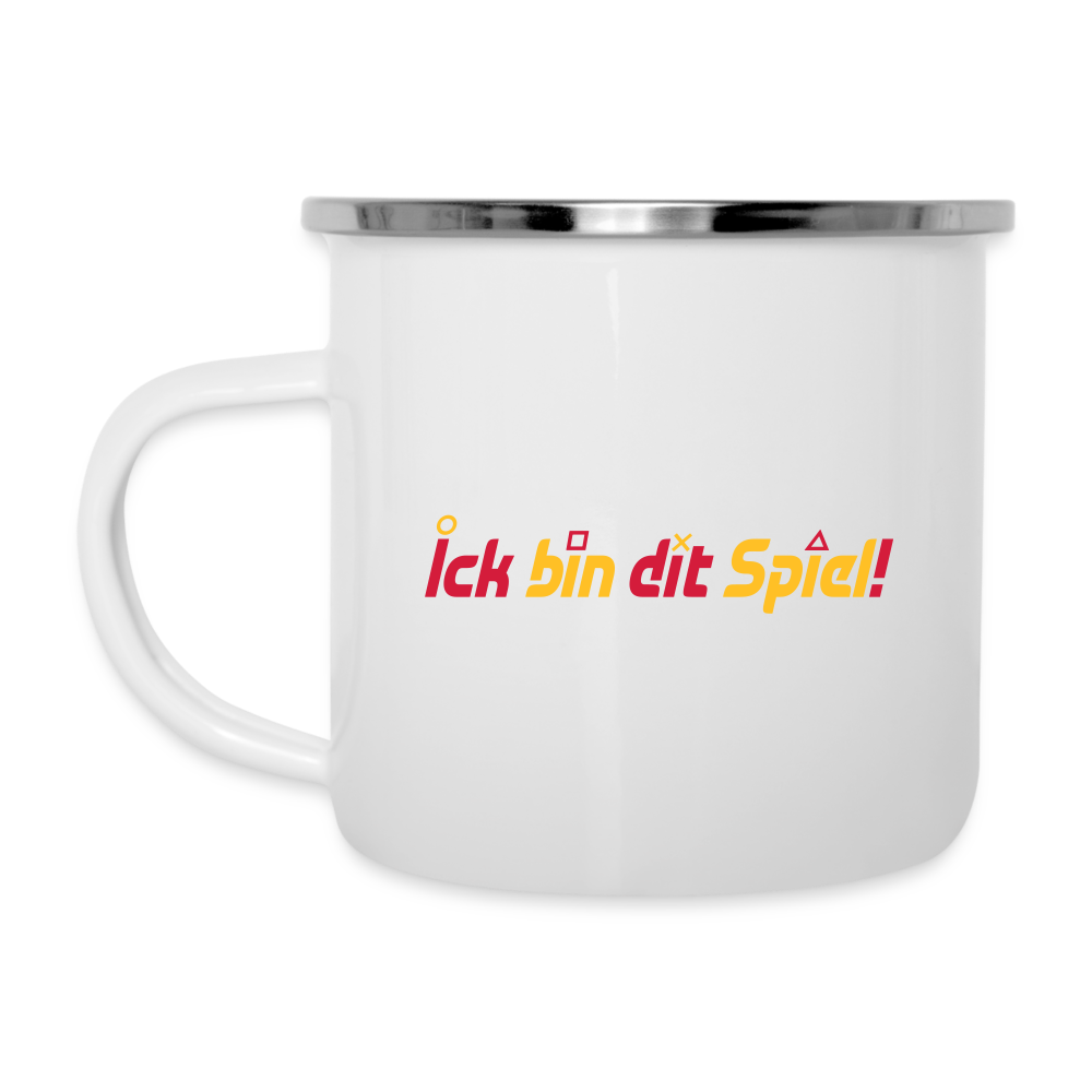 Ick bin dit Spiel! - Emaille Tasse