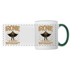 Ironie is meene Superkraft! - Tasse zweifarbig - Weiß/Dunkelgrün
