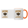 Ironie is meene Superkraft! - Tasse zweifarbig - Weiß/Orange