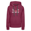 Ick, die Kleene, mach dir Beene! - Frauen Premium Hoodie - Bordeaux