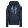 Ick, die Kleene, mach dir Beene! - Frauen Premium Hoodie - Navy