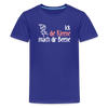 Ick, die Kleene, mach dir Beene! - Teenager Premium T-Shirt - Königsblau