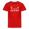 Ick, die Kleene, mach dir Beene! - Teenager Premium T-Shirt - Rot
