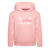 Ick, die Kleene, mach dir Beene! - Kinder Premium Hoodie - Kristallrosa