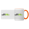 Nich faul! Energieeffizient! - Tasse zweifarbig - Weiß/Orange